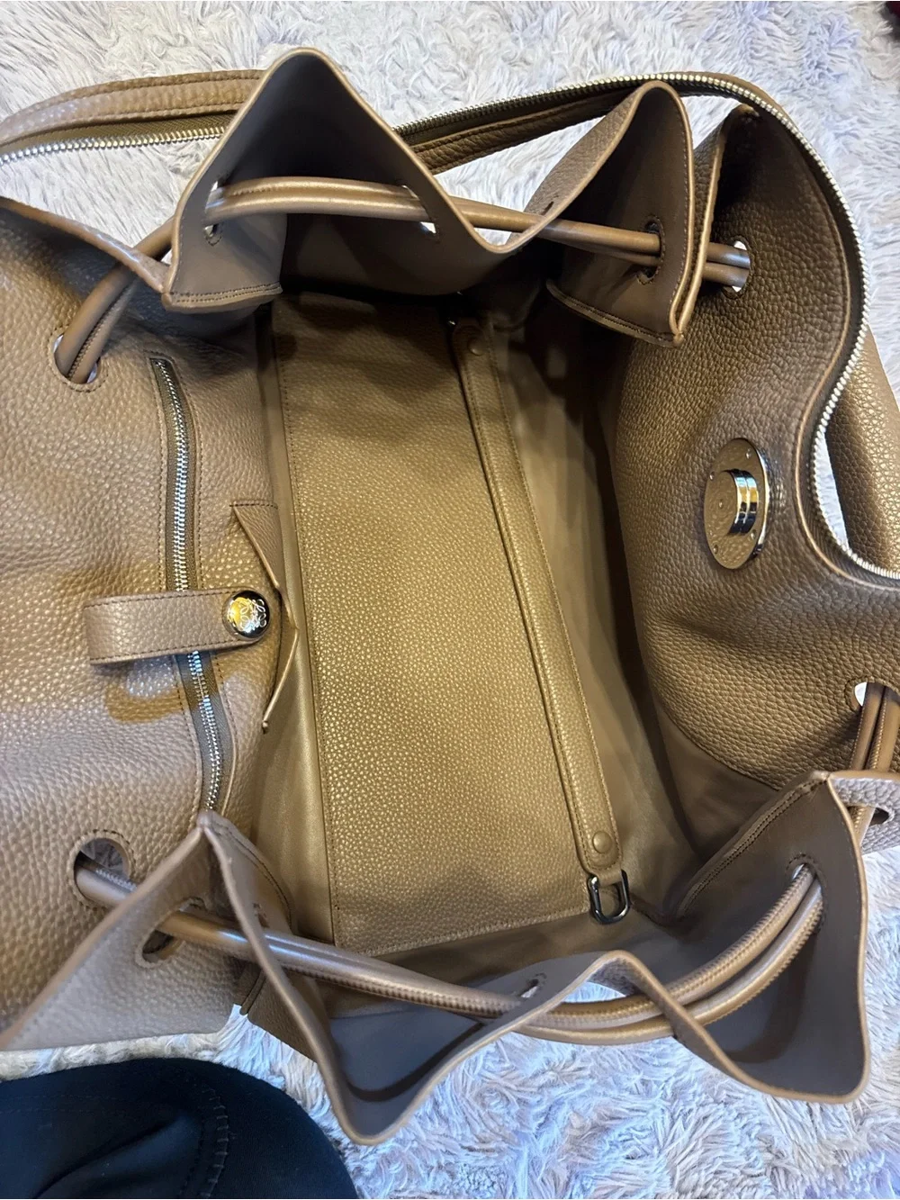 2025 Loewe Madrid Bag in Dark Beige (Large)